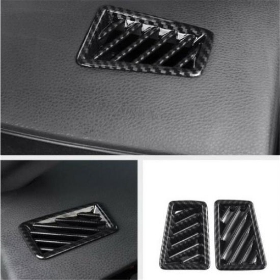 Carbon Fiber 2X Dashboard Air Outlet Vent Cover Trim For Toyota Avalon 2019-2021