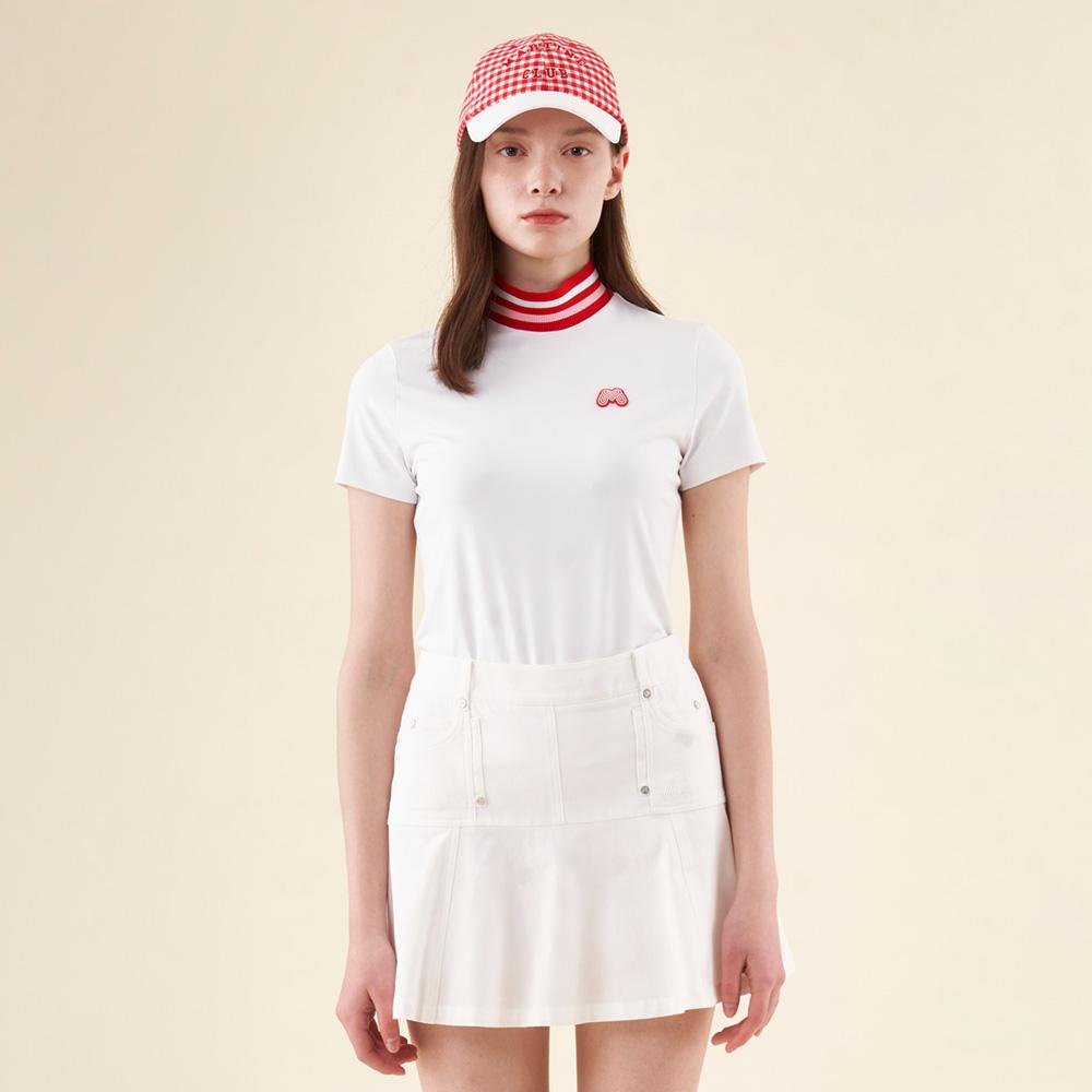 Martin Golf Knit Collar Half Zip-Up Shirts_White White/M