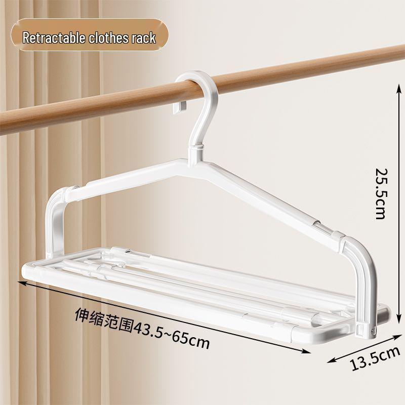 Retractable 3D Clothes Drying Rack, Non-slip Space-saving Quilt and Sheet Hanger