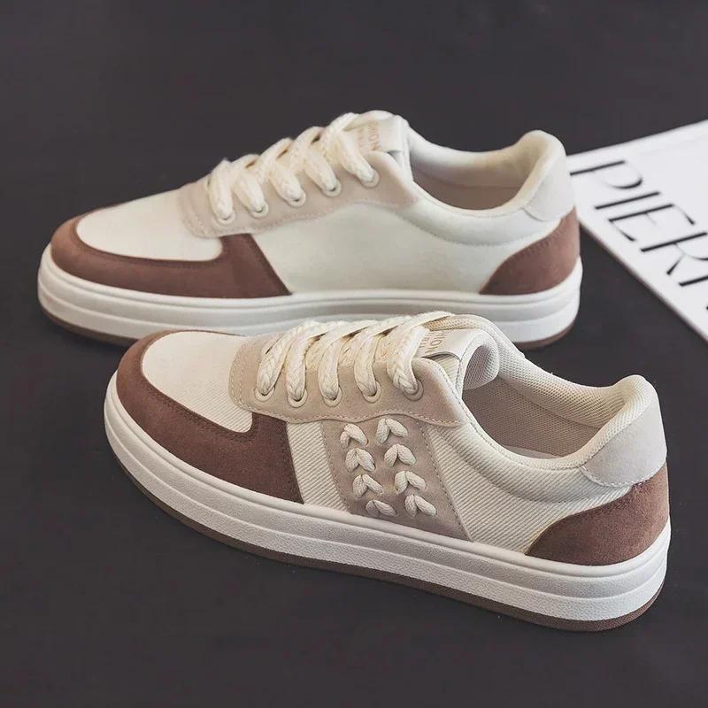 

Модная мужская обувь 2024 весна новая спортивная обувь мужская модная универсальная противоскользящая обувь повседневные кроссовки холщовая мужская обувь 44 коричневый