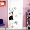 Fun Animal Door Sticker For Kids Room Decorative Sticks Durable PVC Door Decorations Supplies Cartoon Decal