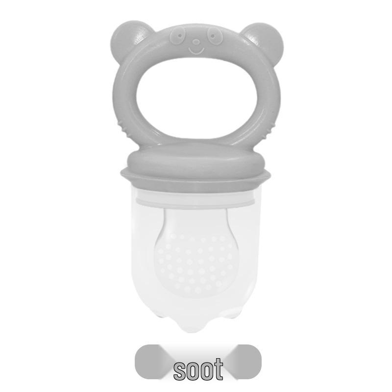 Isır ısır Silikon Diş Kaşıyıcı: Bebek Meyve ve Sebze Besleyici - Süper Yumuşak File Uç