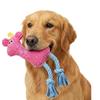 Plush Deer Dog Rope Toy Squeaky Teeth Cleaning Chew Toy Interactive Pet Toy For Small Medium Dogs Indoor Outdoor Play
