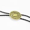 Metal Wolf Bolo Tie Wolf Necktie for Shirt Jeans Western Necklace Braided Shoestring Necktie Bolo Tie