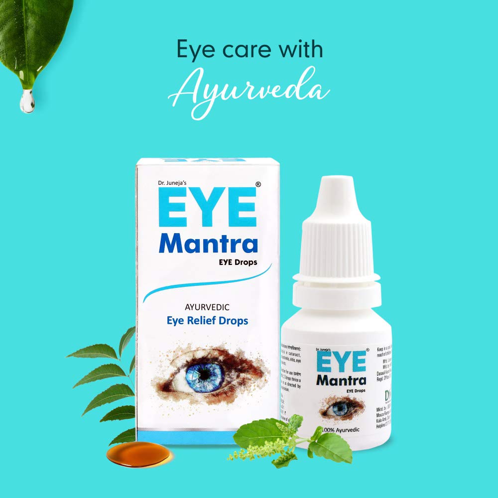 Eye Mantra Dr Juneja's Ayurvedic Eye Drops 10ml Pack of 3 for Daily Eye Care and Relief from Irritation