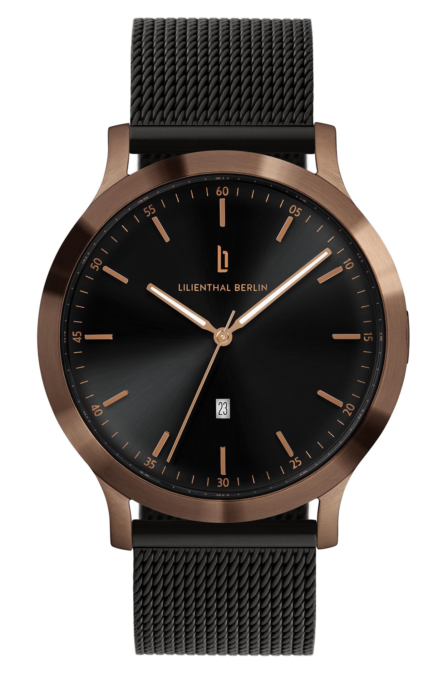 

Lilianthal Berlin Сделано в черном Мужские часы, Дата, Германия, H01-106-B023CB, чёрный