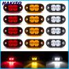 6x/8x/10x 12V 24V LED Side Marker Lights Warning Light Auto Car External Lights Trailer Truck Yellow White Red Clearance Lights