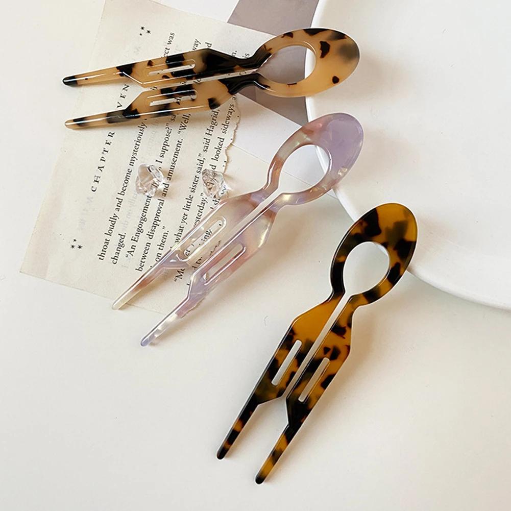 Modische Haarklammer im koreanischen Stil für Frauen und Mädchen, Acryl, transparent, große Haarspangen, Pferdeschwanz-Klammer, Kopfbedeckung, Haar-Accessoires