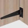 1/6set Steel T Shape Hinge Iron Triangle Hinge Rustproof Heavy Duty Furniture Hardware Black Home Door Gate Cabinet Hinges