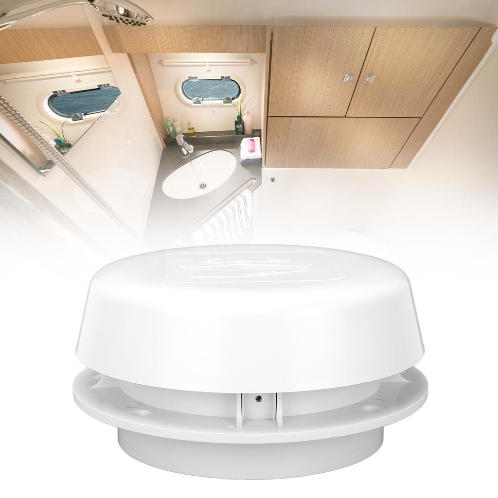 New RV Roof Vent Cap 155mm Air Exchange Oxidation Resistant Round Mushroom Ventilation Cap with Mesh Screen for Campervan Yacht