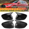 For Infiniti QX50 QX55 -2024 2x Car Sticker Rearview Side Mirror Cover Wing Cap Exterior Case Trim Accessories Vehicle Decor