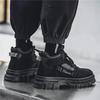 New British Style Work Boots Retro Sports Casual Shoes High-top Thick-soled Anti-slip Motorcycle Rider Boots Leisure Shoes