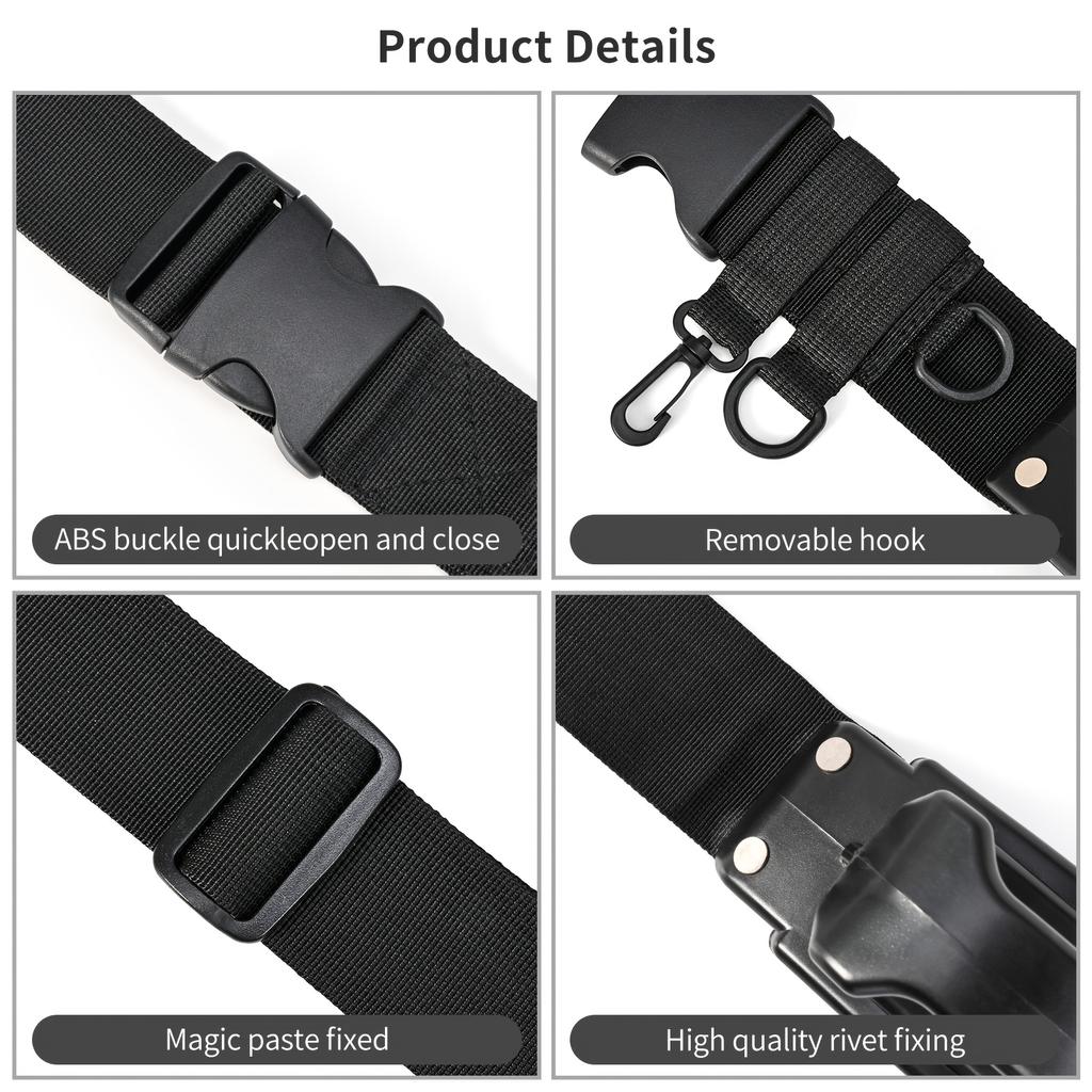 Adjustable Fishing Waist Belt With Rod Holder, Fishing Rod Belt For Fishing & Bank Fishing