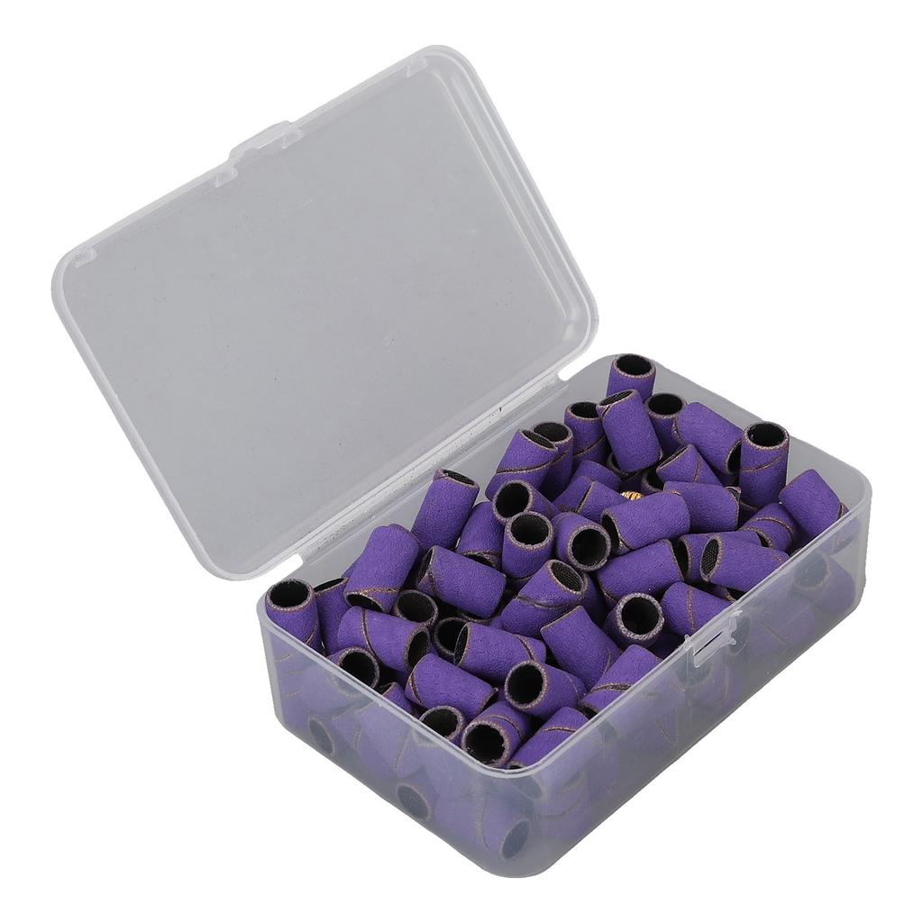 2 Packs Sanding Bands for Nail Drills 240 Fine Grit Nail File Multiple Size Sanding Bands with