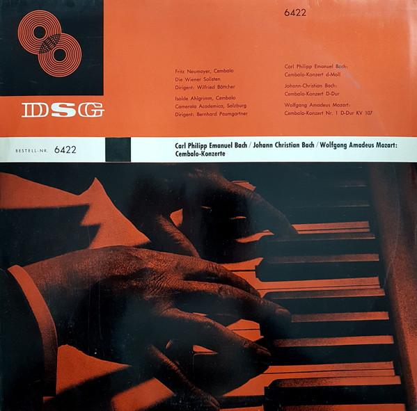

LP Record CARL PHILIPP EMANUEL BACH JOHANN CembaloKonzerte 6422 Orpheus Germany Classical Used