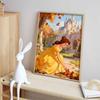 Disney Diamond Painting Kit DIY Round Home Wall Decor Adult Handmade Gift Belle Autumn Castle Scenery