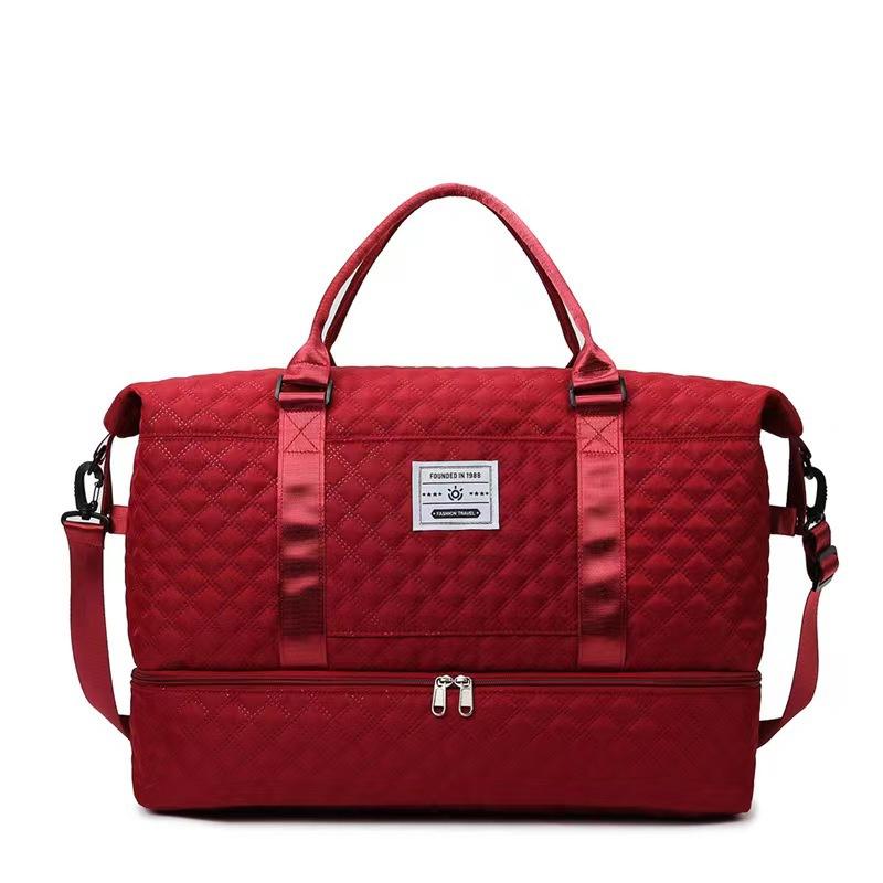 New Niche Dry and Wet Separation Fitness Bag Fashionable Short-distance Travel Bag Separate Shoe Compartment Yoga Handbag Large Capacity
