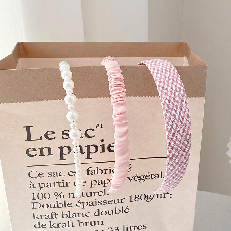 1/3/5/7/8 Pcs New Pearl Headband All-match face wash headband Hair Accessories for Women