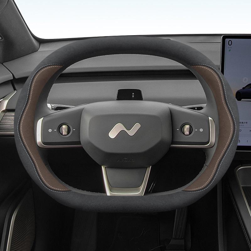 Applicable to Lide L60 Ultra-thin Anti-slip Steering Wheel Cover for 4WD & RWD, All-season Universal Fit