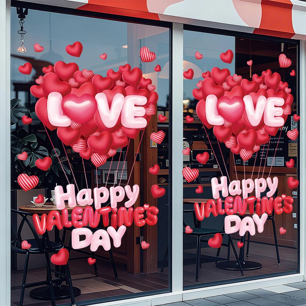 Red Heart Designs Heart Window Decals Window Clings