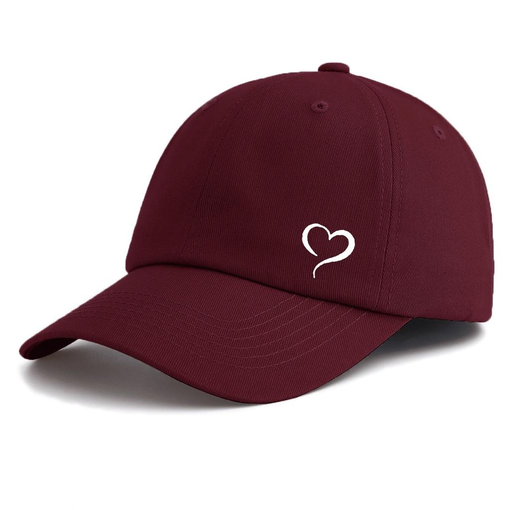 Piece Heart Print Baseball Cap Classic Casual Stylish Perfect Gift For Families And Friends