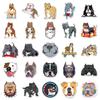 50PCS Bulldog Cartoon Stickers: Cute Waterproof Dog Decals for Kids' Journals, Water Bottles, and Phones