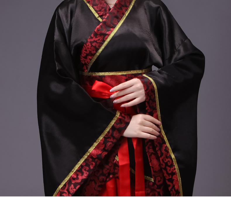 Rochie Hanfu Stil Tang Antic pentru Femei - Fustă Stil Zână cu Înfășurare Dublă pentru Ceremonii Formale și Spectacole