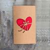 10pcs/bag Retro Kraft Paper Laser Hollowed Out Love Card, Thank You Card, High-end Greeting Card