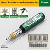 11 in 1 Multi-Function Rotary Ratchet Screwdriver Set Magnetic Bit Kit Portable Hand Repair Tool for Home DIY