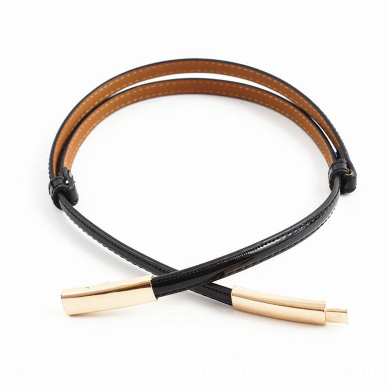 Elastic Adjustable Dress Ladies Waist Belt Slim Women Belt Buckle Skinny Female Belt