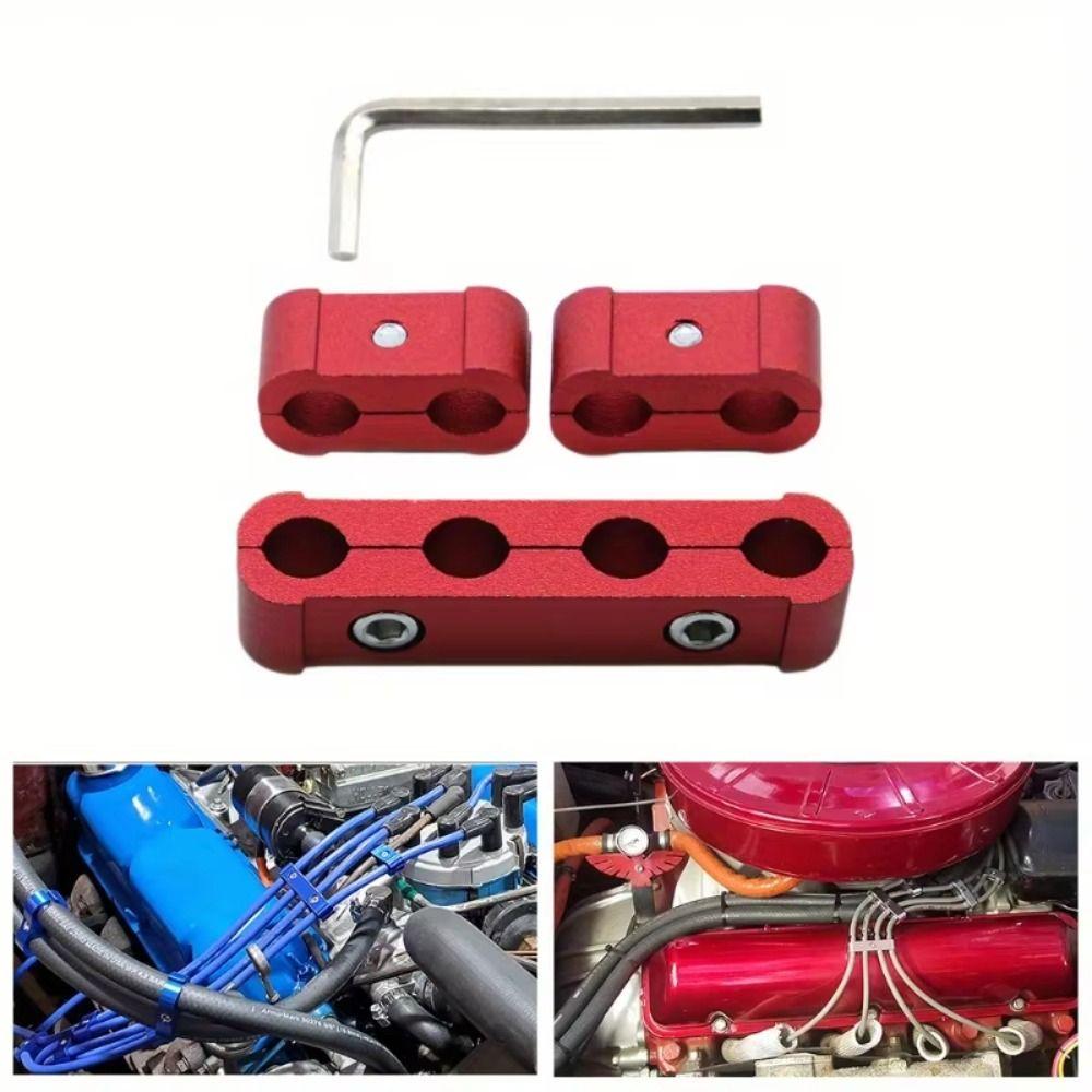 3pcs Cable Management Spark Plug Wire Dividers Three Dividers Wire Separator  Car Modification