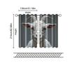 2 pcs, filtering curtains (excluding rods, non-movable, without batteries) Cute Funny Goat Animal for use in bedrooms and living