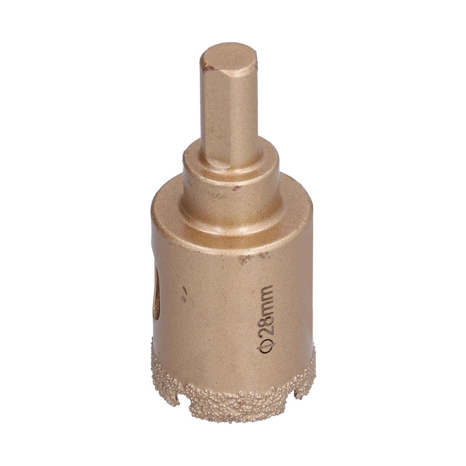 

Hole Opener 28mm Brazed Drill Bit Cutter Tool for Glass Ceramic Marble Stone Drilling