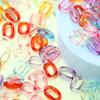 Clear Jewelry Making O Shape Chain Beads Solid Color 300Pcs 11*16mm DIY For Fashion  Beads