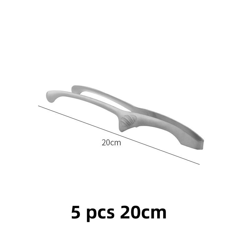 

5 pcs set Stainless Steel BBQ Portable BBQ Tweezer Clip Barbecue Cooking Steak Meat Clips Picnic Food Tongs Kitchen Utensils