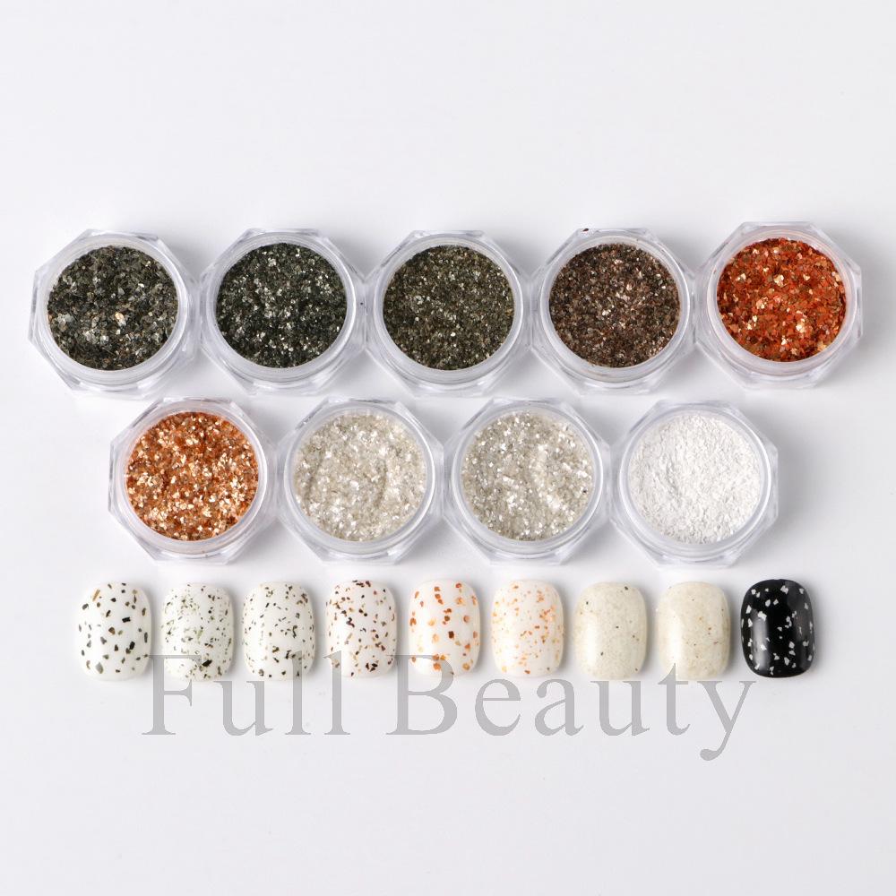 New 9-color bottle nail art spots glitter fragments nail glitter jewelry nail