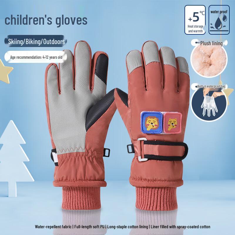 Kids  Winter Ski Gloves