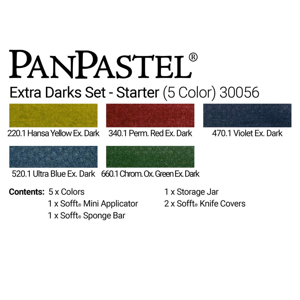 Panpastel 5 color set extra dark shade 30056