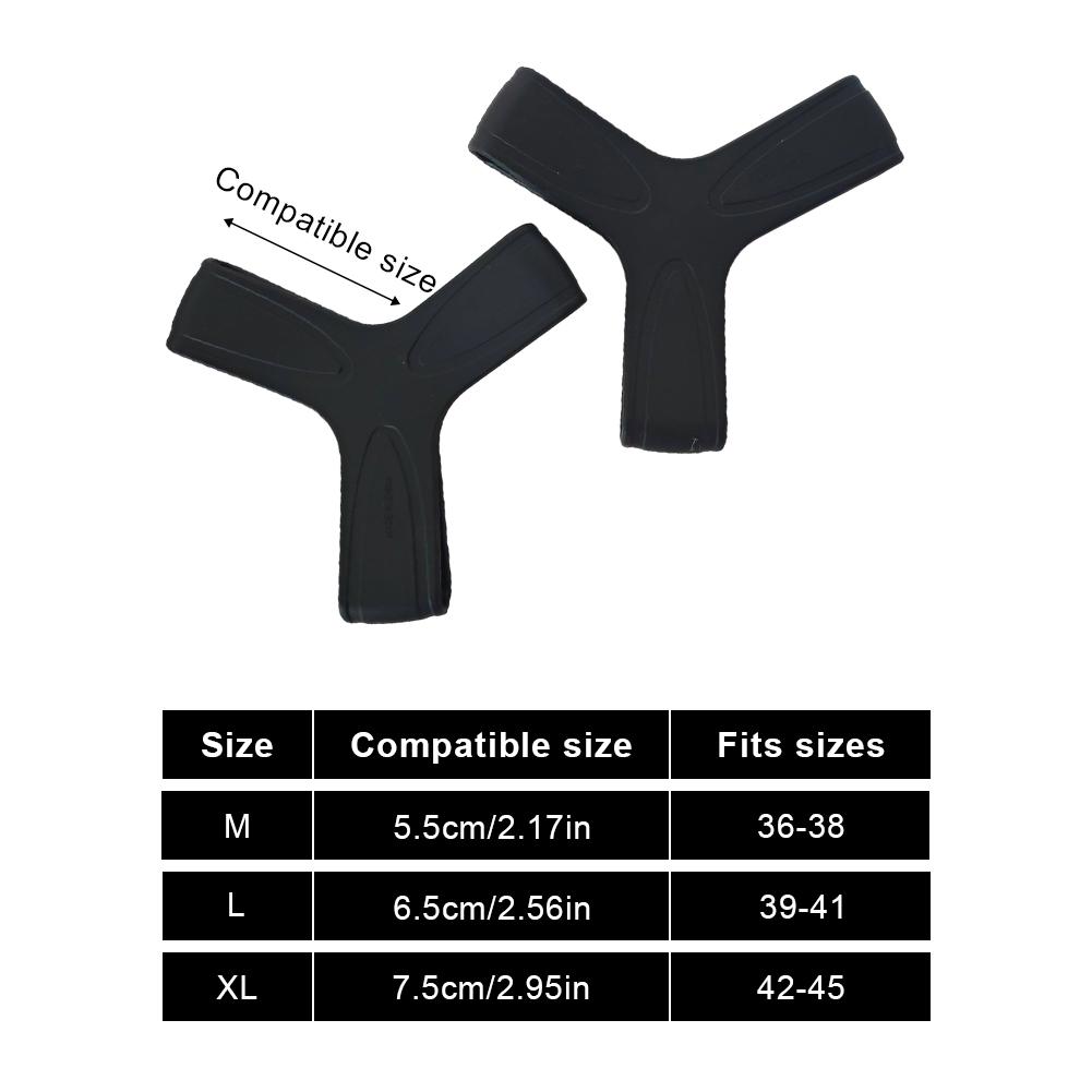1 Pair Full Silicone Fin Retainer Strap Diving Fins Fixing Strap Keeper Gripper Comfortable for Spearfishing Surfing Snorkeling