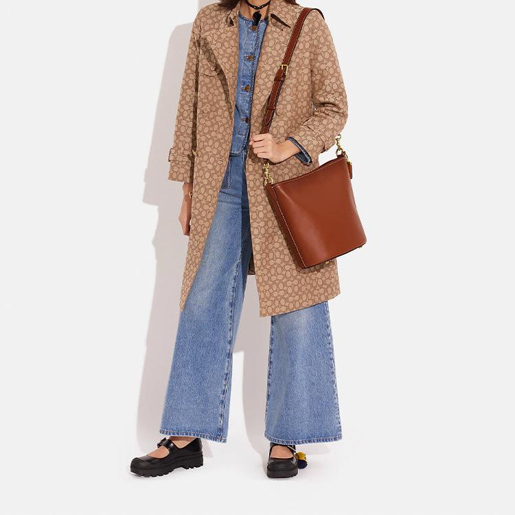 New COACH Dakotah Leather Handbag, Shoulder Bag, Crossbody Bag Tubas Women's Brown CH726-B4L4A