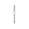 ARNE JACOBSEN BANKERS 53100-1408 Watch, 30mm, Nordic Design, Water Resistant (Quiet Design with No Second Hand), White with Silver Mesh Strap