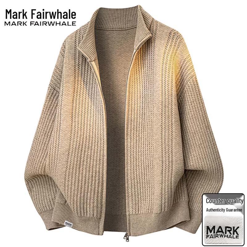 

Mark Fairwhale Men s Stand Collar Knitted Cardigan L