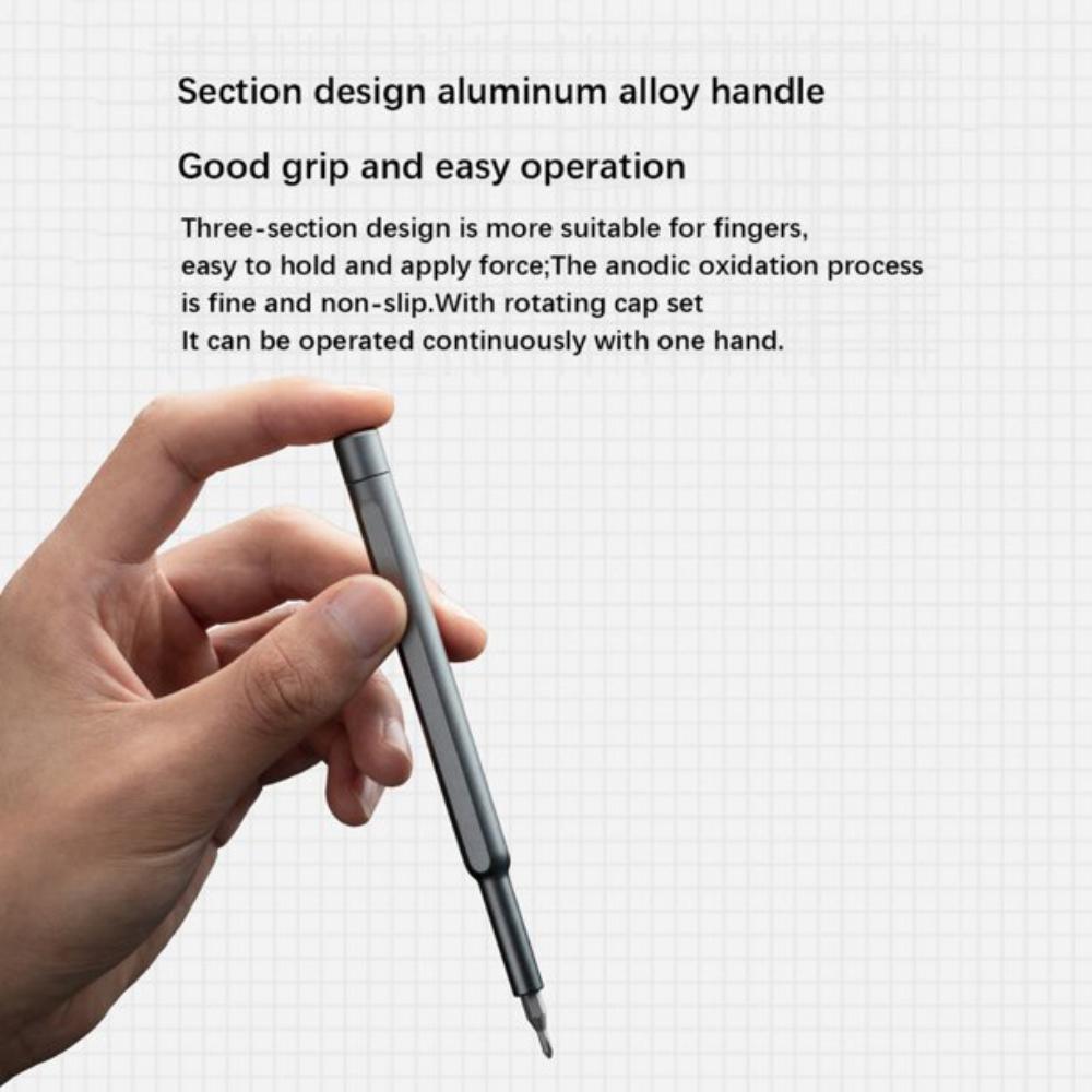 Fine Repair Screwdriver Set, Aluminum Alloy Shell, 24 Bit Head Repair Tools, Screwdrivers, Mobile Phone Repair Screwdrivers