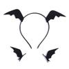 Cosplay Bat Headband Cartoon Bat Wing Hair Clips for Halloween Party Wear Hair Band Birthday Headpiece Party Supplies