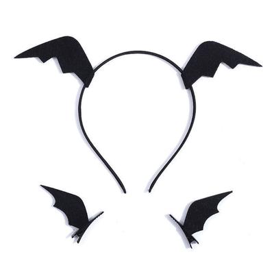 Cosplay Bat Headband Cartoon Bat Wing Hair Clips for Halloween Party Wear Hair Band Birthday Headpiece Party Supplies