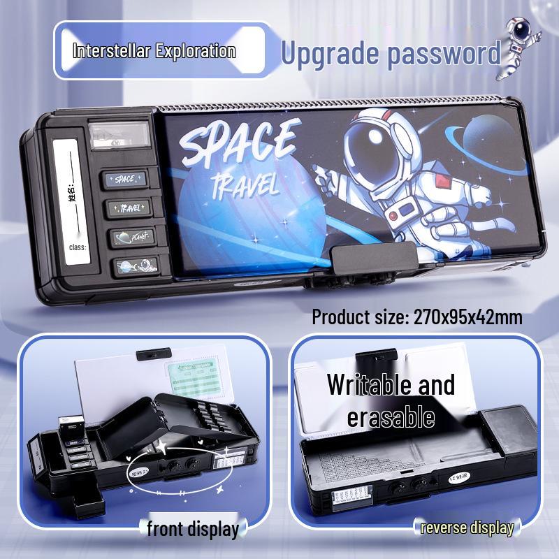 

Многофункциональный пенал для мальчиков Kaba Bear с кодовым замком и игрушечными механизмами