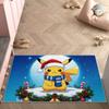 Area Rug, Faux Cashmere, Pikachu 3D Print, Soft Water Absorbent, Cute Strawberry Cartoon Bedroom Floor Carpet