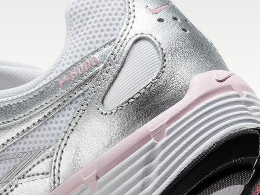 Nike P 6000 Abrasion Resistant Low Top Running Shoes Women's White Silver Sneakers BV1021-108