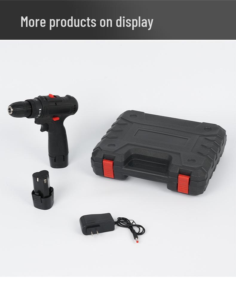 Multifunctional 21V Rechargeable Lithium Electric Drill & 12V Screwdriver