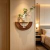 Oval Wall Flower Vase Hydroponic Display Hanging Plant Panel Flower Stand  Balcony Decor